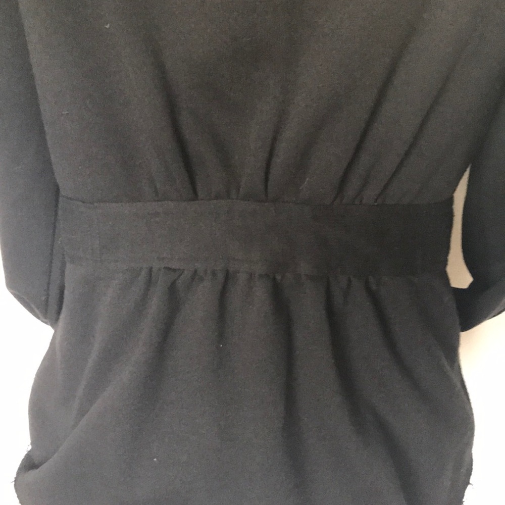 Blanc Noir black fleece zip up jacket - Picture 5 of 7